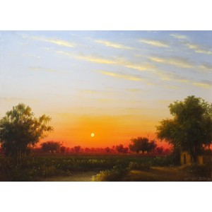 Zulfiqar Ali Zulfi, 30 x 40 Inch, Oil on Canvas, Landscape Painting-AC-ZUZ-091